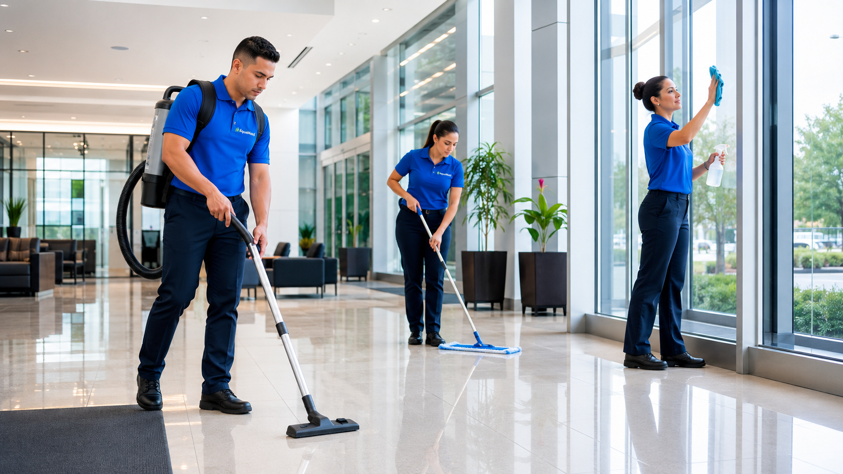 AquaMaid professional cleaning crew