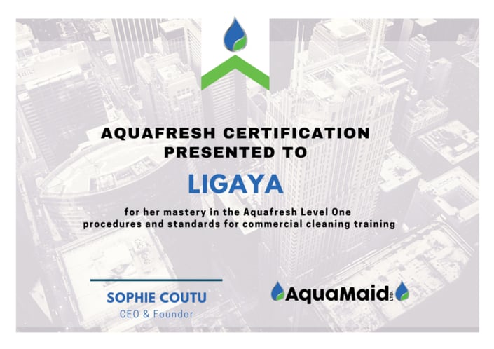 AquaFresh certification 9
