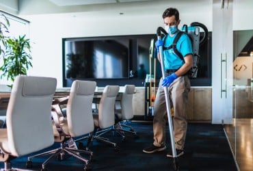 AquaMaid cleaning team at work